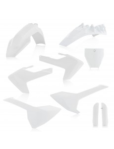 KIT PLÁSTICOS COMPLETO ACERBIS HUSQVARNA TC 85 2018 - 2021 - BRANCO